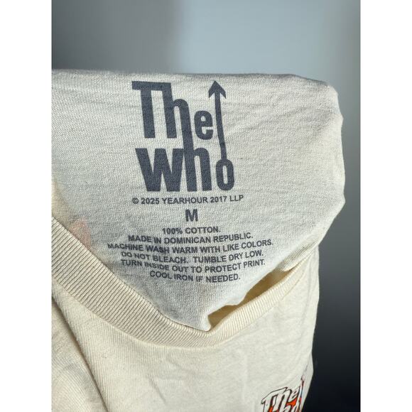 The WHO The Song is Over Retro Sign T-Shirt NWOT - Picture 7 of 7